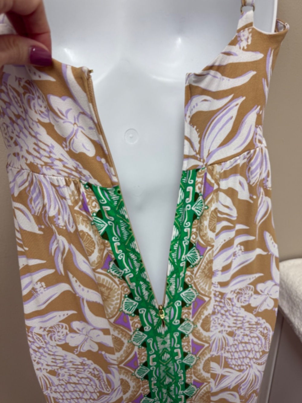 NEW! Lilly Pulitzer Floralie Maxi Dress Multi Bon Vivants Print Size 0 - $228 - Picture 11 of 16